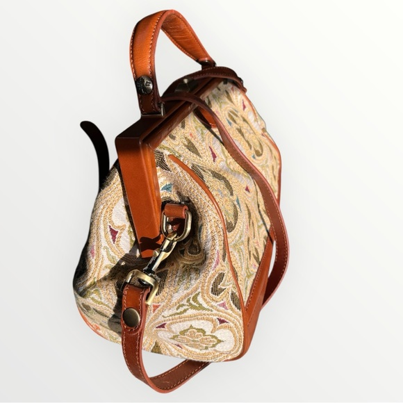 Patricia Nash Tapestry Satchel Handbag - Picture 5 of 5